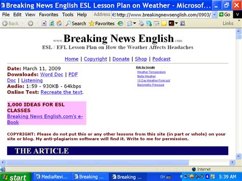 www.Breaking News English